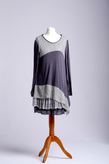 Блузы Yuvita 1796-1 серый