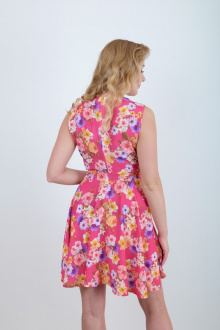 Платья Mita ЖМ864 розовое-цветы