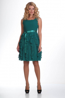 Платье Liona Style 421 темно-бирюзовый
