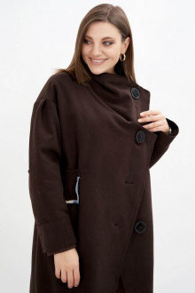 Женское пальто GRATTO 5101 шоколад