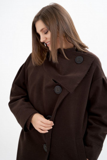 Женское пальто GRATTO 5101 шоколад