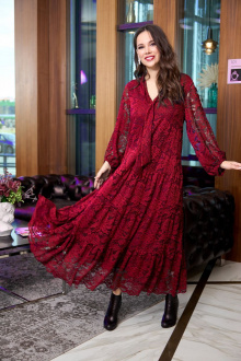 Платье Anastasia 713 т.красный