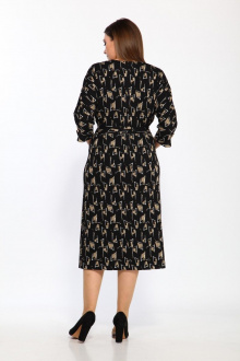 Платье Lady Style Classic 2175/3 черно-бежевый