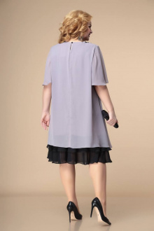 Платье Romanovich Style 1-2231 серый/черный