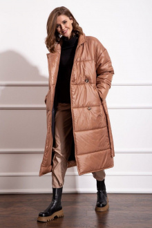 Женское пальто Nova Line 10276 медный