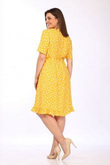 Платья Lady Secret 3698 желтый+горошек