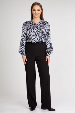 Блузы IVARI 422 зебра_голубая