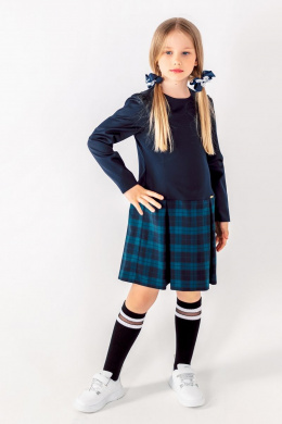 Платья и сарафаны Франтишка Ш-3215Э-22с-14-с78 темно-синий-зелёная-клетка