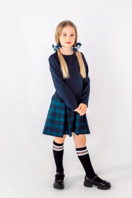 Платья и сарафаны Франтишка Ш-3215Э-22с-14-с78 темно-синий-зелёная-клетка