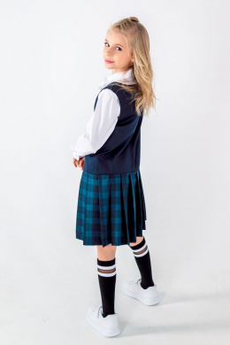 Платья и сарафаны Франтишка Ш-3224Э-22с-16-с78 темно-синий-зелёная-клетка
