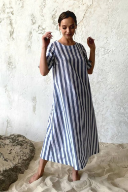 Платья ULLA 13_Р белый, голубой