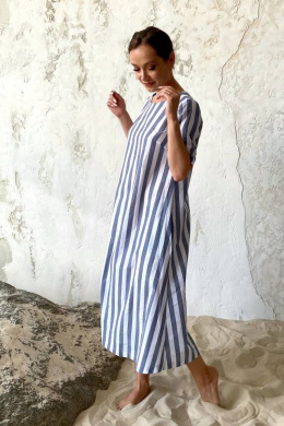 Платья ULLA 13_Р белый, голубой