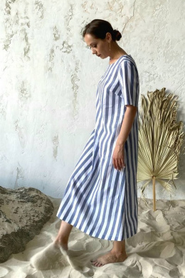 Платья ULLA 13_Р белый, голубой