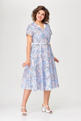 Платья Swallow 665.1 розовый/принт