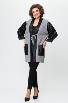 Avenue Fashion 0325 серый+черный