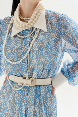 Платья Lokka 1336 голубой_горох