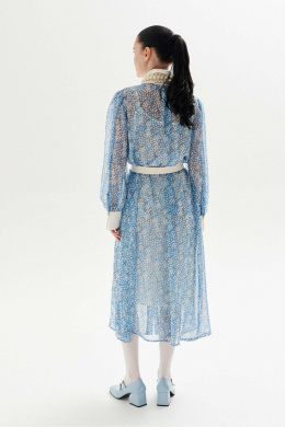 Платья Lokka 1336 голубой_горох