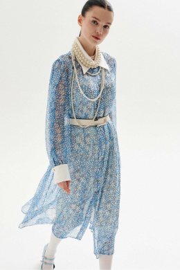 Платья Lokka 1336 голубой_горох