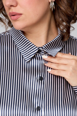 Рубашки AMUAR 1009 сине-бежевая_полоска