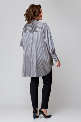 Рубашки AMUAR 1009 сине-бежевая_полоска