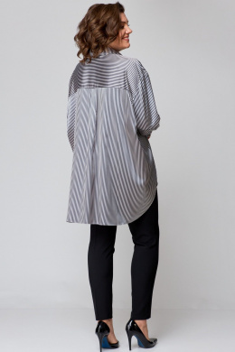 Рубашки AMUAR 1009 сине-бежевая_полоска