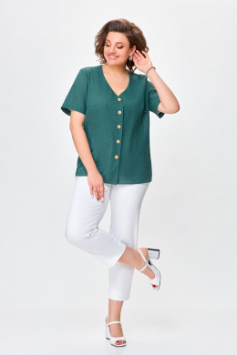Блузы Swallow 743 изумруд