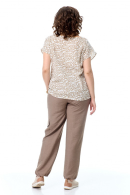 Комплекты брючные T&N 7510А леопард/какао