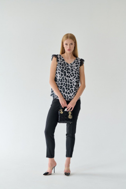 Блузы Мастер Мод 854ас леопард серый