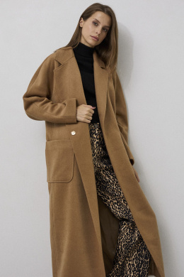 Пальто DAVA 7002 кэмел