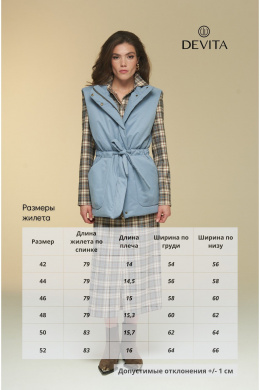 Жилеты DEVITA 4016 голубой