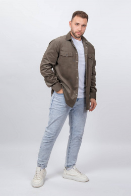 Рубашки с длинным рукавом Nadex 01-093412/201-24 пыльно-оливковый