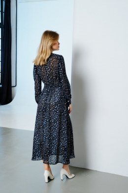 Платья Lokka 1569 черный/белый_голубой_принт