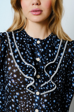 Платья Lokka 1569 черный/белый_голубой_принт