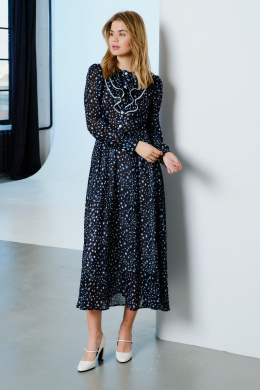 Платья Lokka 1569 черный/белый_голубой_принт