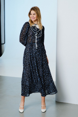 Платья Lokka 1569 черный/белый_голубой_принт