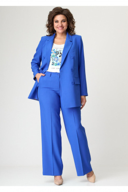 Брючные костюмы БелЭльСтиль 848-3_13_22+601-3_08_22 голубой