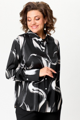 Блузы AMUAR 1026 черно-белый