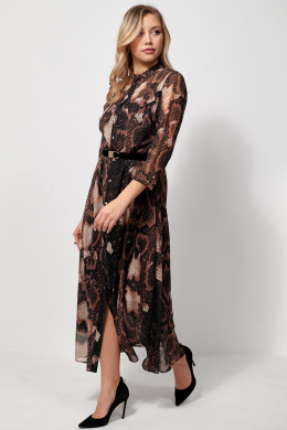 Платья AMUAR 1036 черное-бежевый