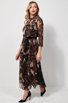Платья AMUAR 1036 черное-бежевый