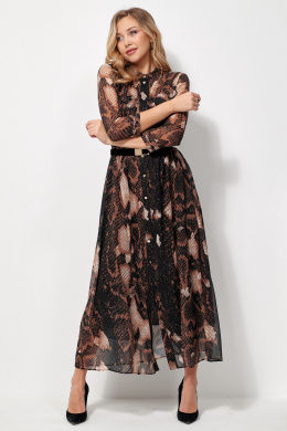 Платья AMUAR 1036 черное-бежевый