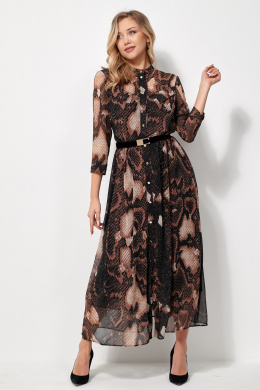 Платья AMUAR 1036 черное-бежевый