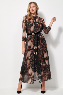 Платья AMUAR 1036 черное-бежевый