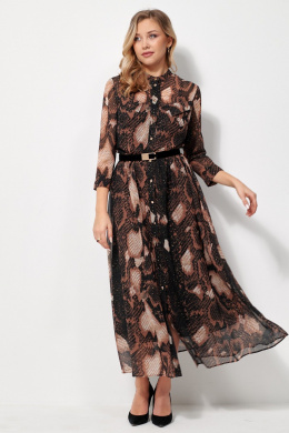 Платья AMUAR 1036 черное-бежевый