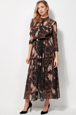 Платья AMUAR 1036 черное-бежевый