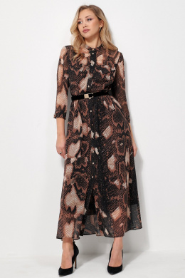 Платья AMUAR 1036 черное-бежевый