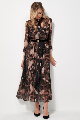 Платья AMUAR 1036 черное-бежевый