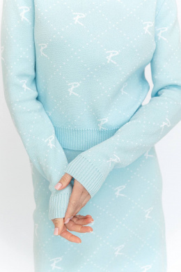 Комплекты юбочные Romgil РВ0019-ХЛ2 бледно-голубой, белый