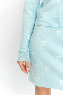 Комплекты юбочные Romgil РВ0019-ХЛ2 бледно-голубой, белый