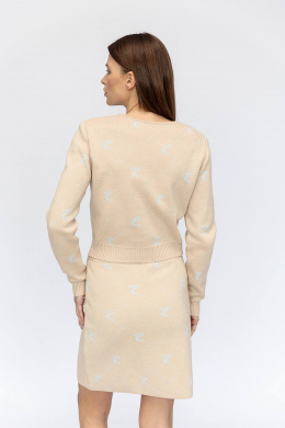 Джемперы Romgil РВ0020-ХЛ2 крем-брюле,бледно-голубой