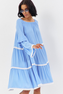 Платья FLAIM 1185 голубой